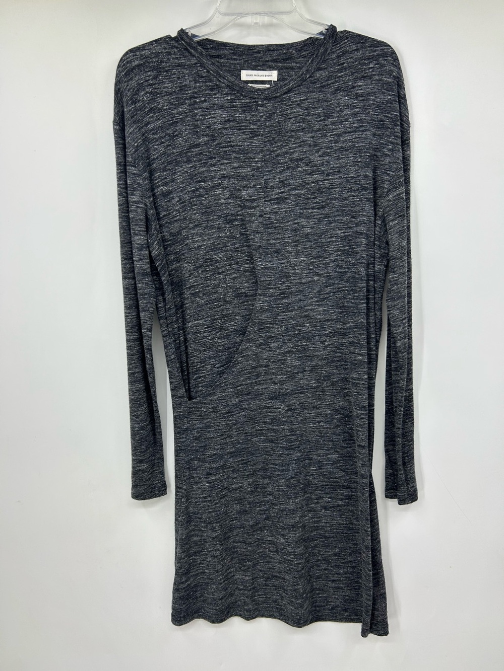 Isabel Marant Etoile Grey‎ Jersey Dress Flattering Crossover Size 44 US L